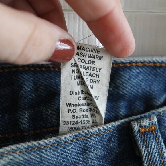 Kirkland Jeans 100% Cotton Relaxed Fit 38x32 Medium Wash Men's Jeans - Picture 7 of 11